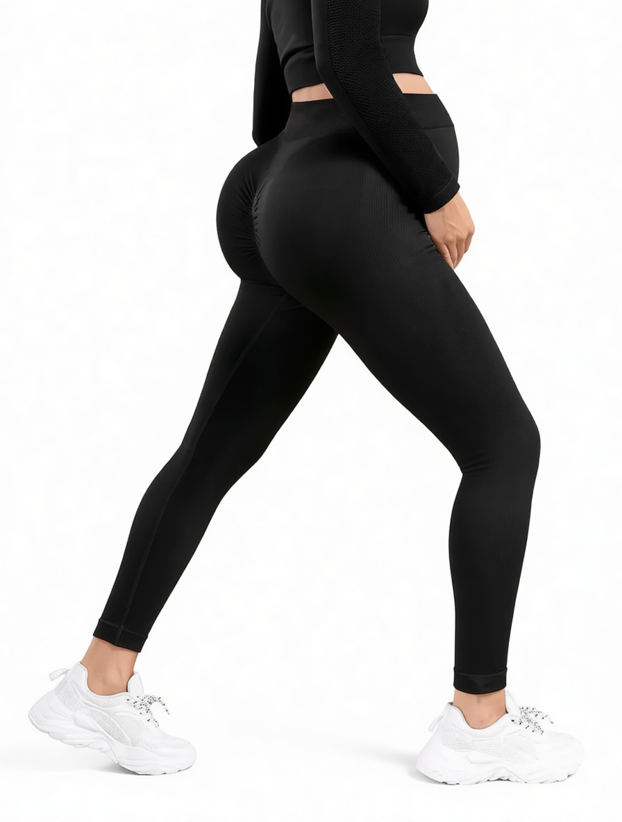 High Waist Maternity Leggings for Belly Support (Single)