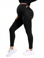 High Waist Maternity Leggings for Belly Support (Single)