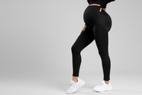 High Waist Maternity Leggings - Belly Support for Pregnancy | Soft Stretchy Workout & Lounge Pants