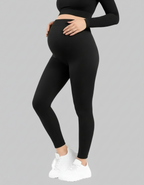 High Waist Maternity Leggings for Belly Support (Single)