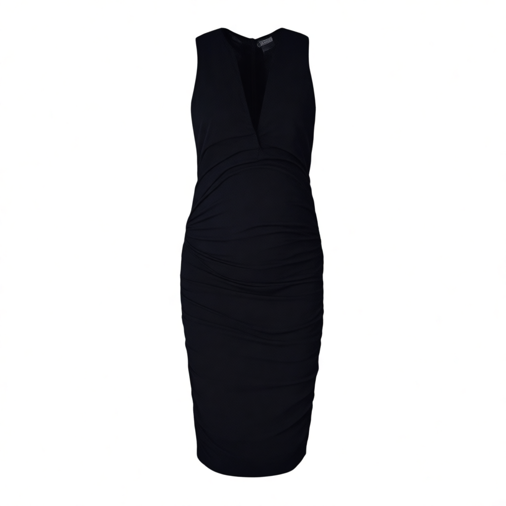 Sleeveless Deep V-Neck Maternity Dress