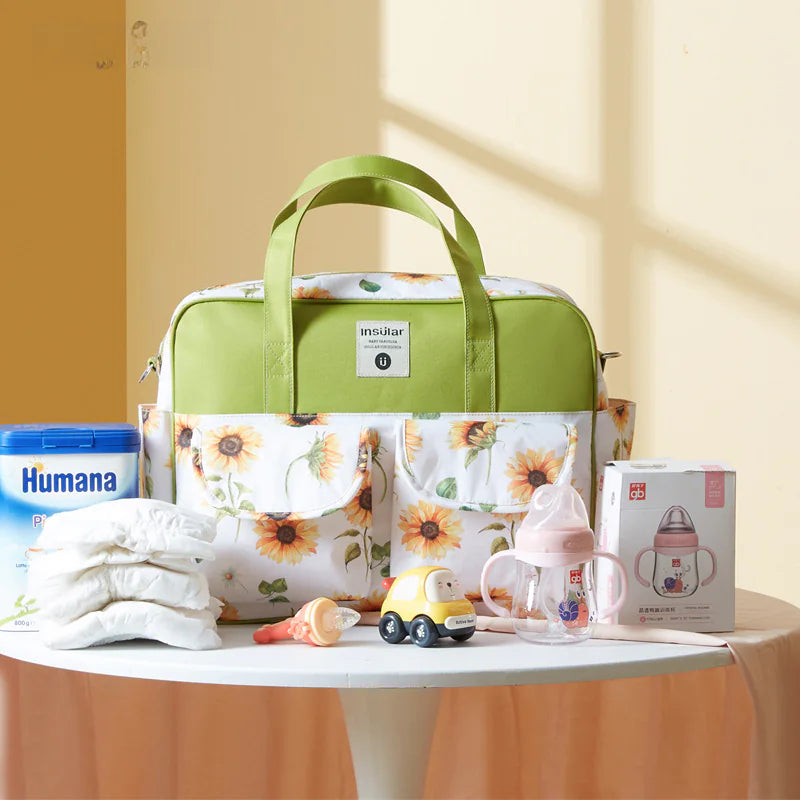 Waterproof Maternity Diaper Bag - Multi-Functional Crossbody Hospital Bag