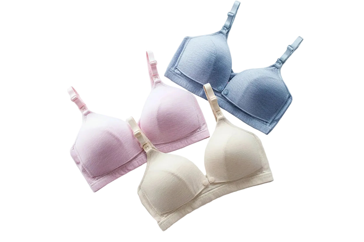 Maternity Nursing Bra with Front Closure and Cotton