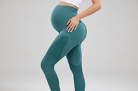 Seamless Maternity Yoga Pants - High Waist Belly Support Leggings for Pregnancy & Postpartum