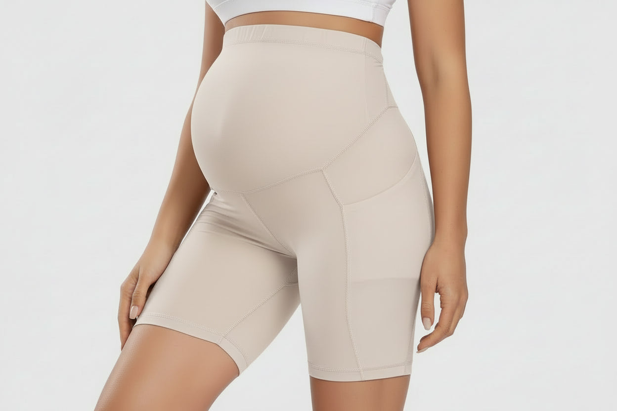 Active Maternity Yoga Pants - High-Waist Pregnancy Workout Leggings with Belly Support