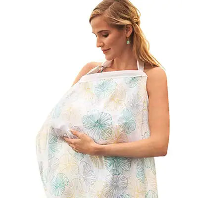 Summer Nursing Cover - Lightweight Breastfeeding Privacy Scarf for On-the-Go Moms