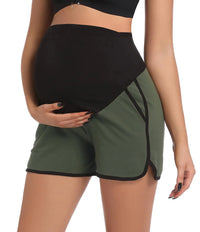 Cotton Over-Belly Maternity Shorts
