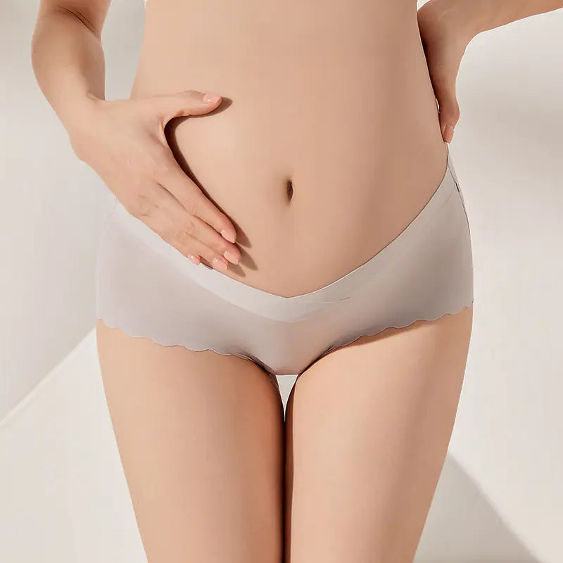Seamless Maternity Antibacterial Low Waist Underwear