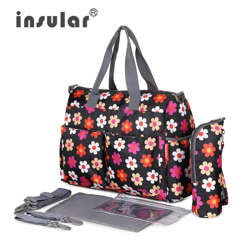 Waterproof Maternity Diaper Bag - Multi-Functional Crossbody Hospital Bag