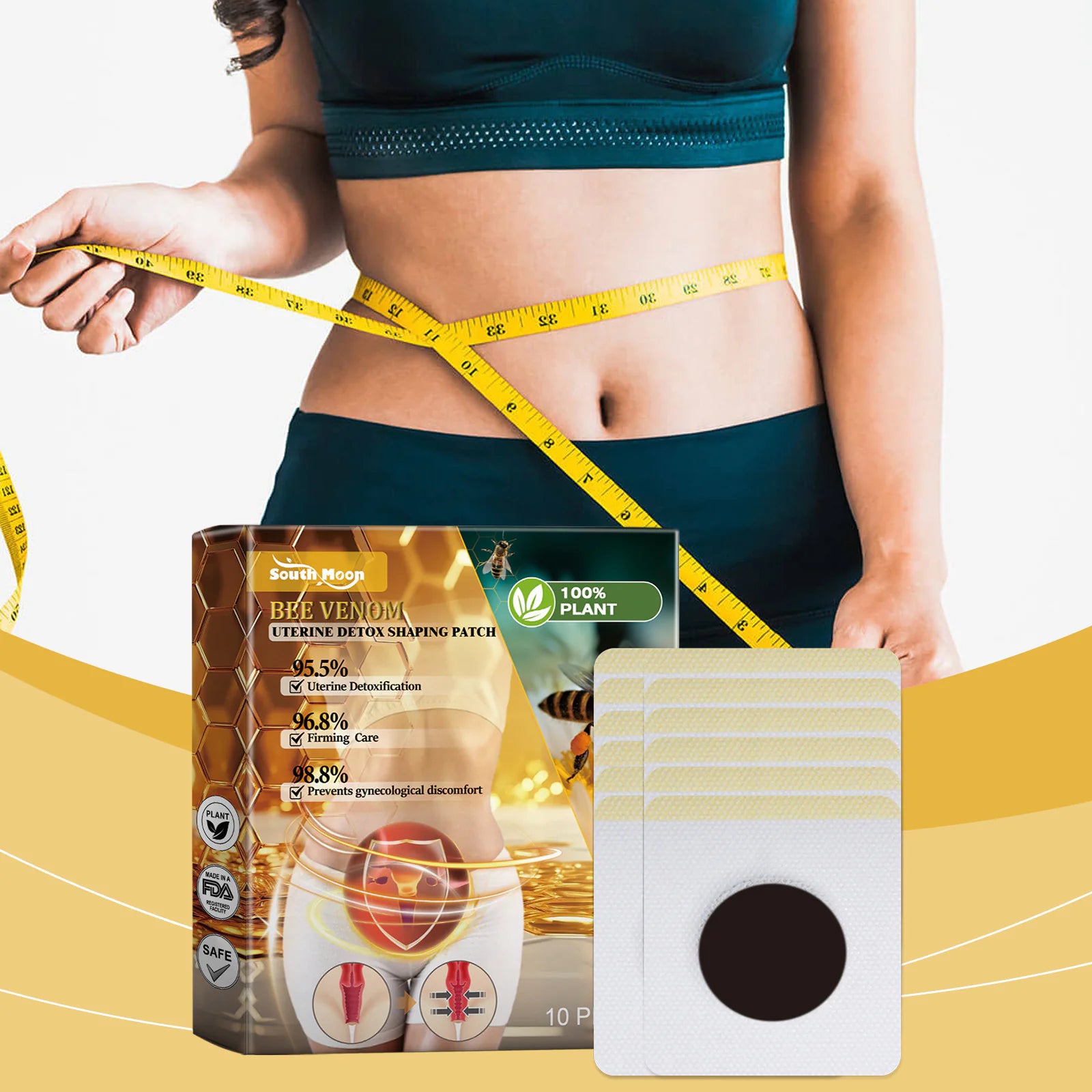 Medical-Grade Postpartum Body Support Wrap - Professional Recovery System (10 Pack)