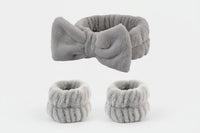 Luxury Spa Headband & Wristbands Set - Premium Beauty Trio for Skincare & Self-Care