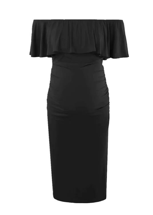 Off-Shoulder Fashion Dress for Maternity Wear