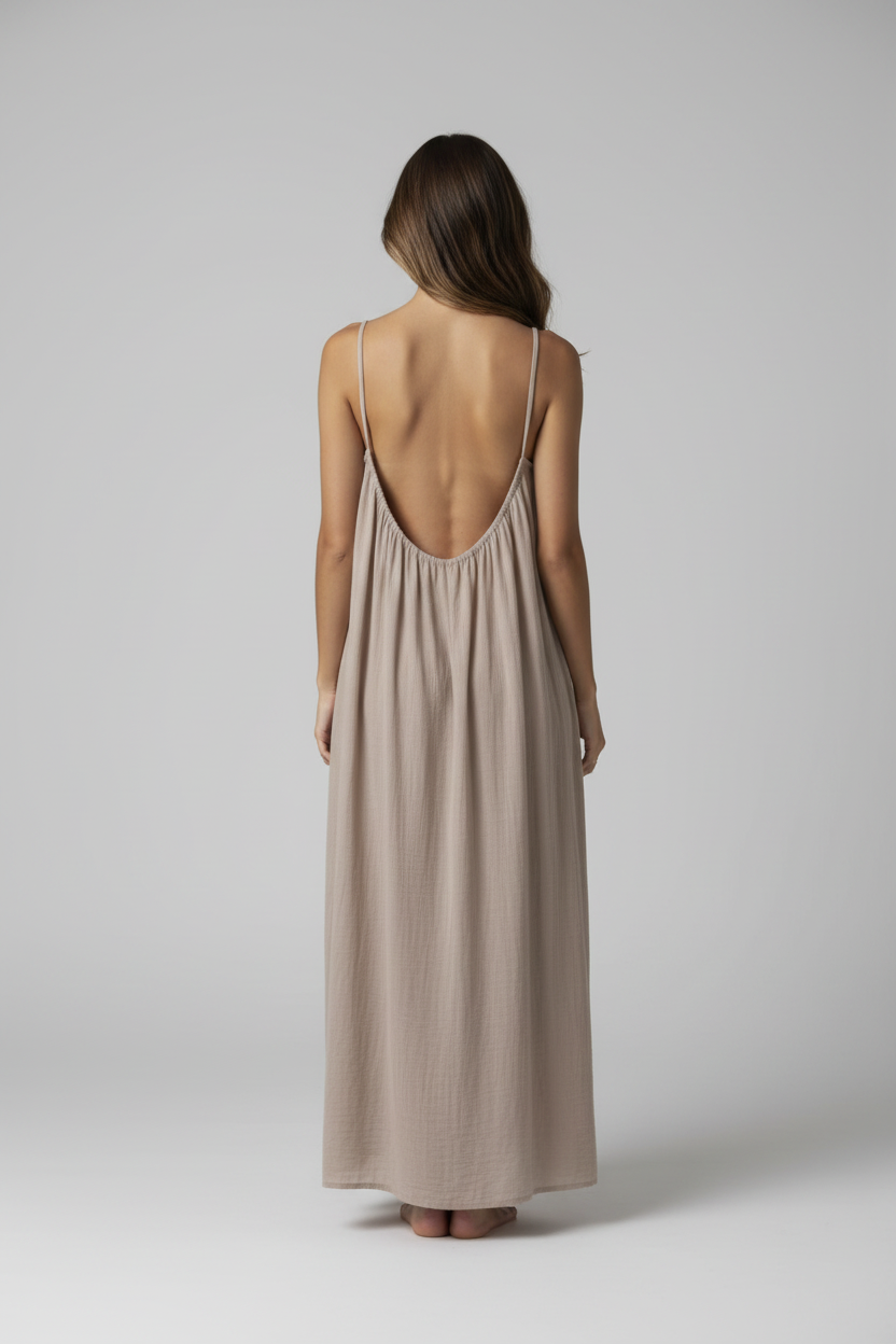 SveaStrap™ Spaghetti Strap Maxi Dress