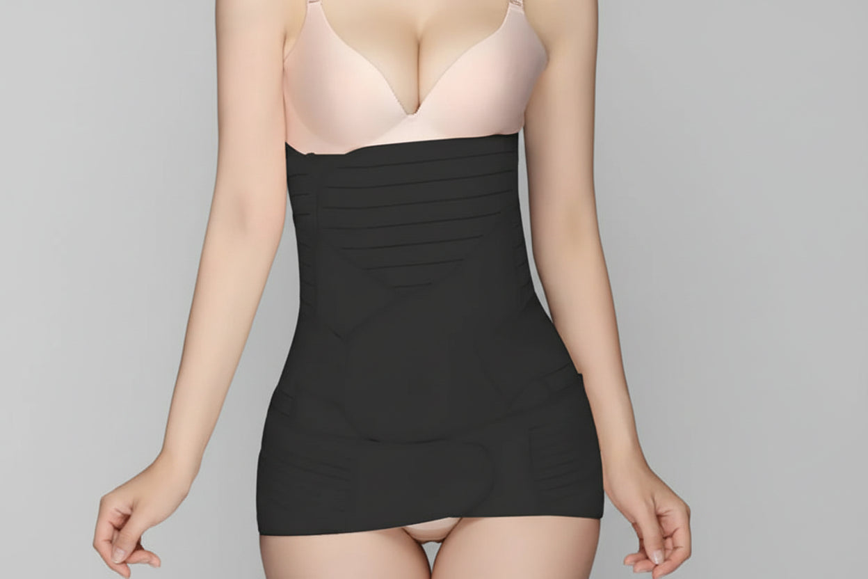 Postpartum Recovery Belly Wrap - Breathable C-Section Support Belt for Healing & Compression