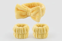 Luxury Spa Headband & Wristbands Set - Premium Beauty Trio for Skincare & Self-Care