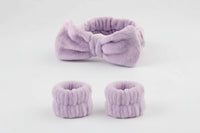 Luxury Spa Headband & Wristbands Set - Premium Beauty Trio for Skincare & Self-Care