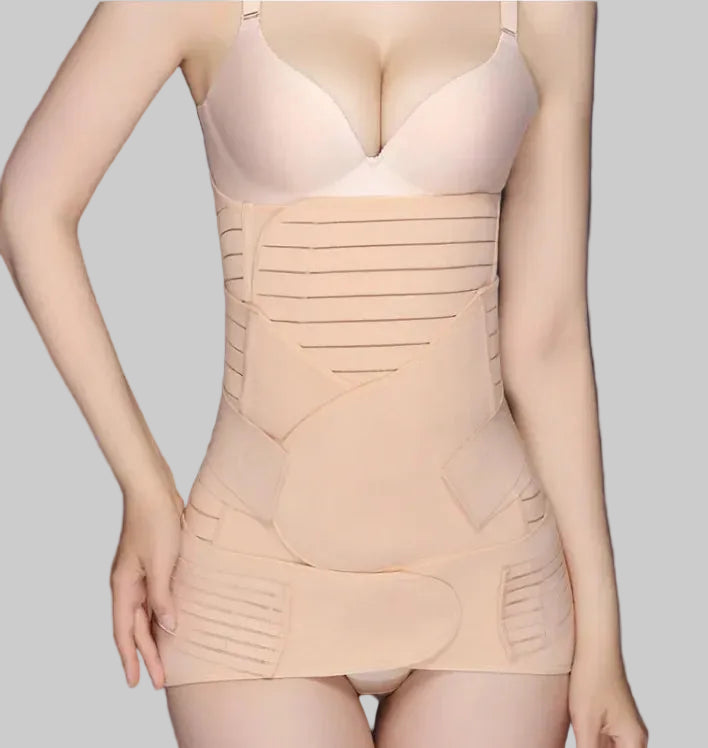 Postpartum Recovery Belly Wrap - Breathable C-Section Support Belt for Healing & Compression