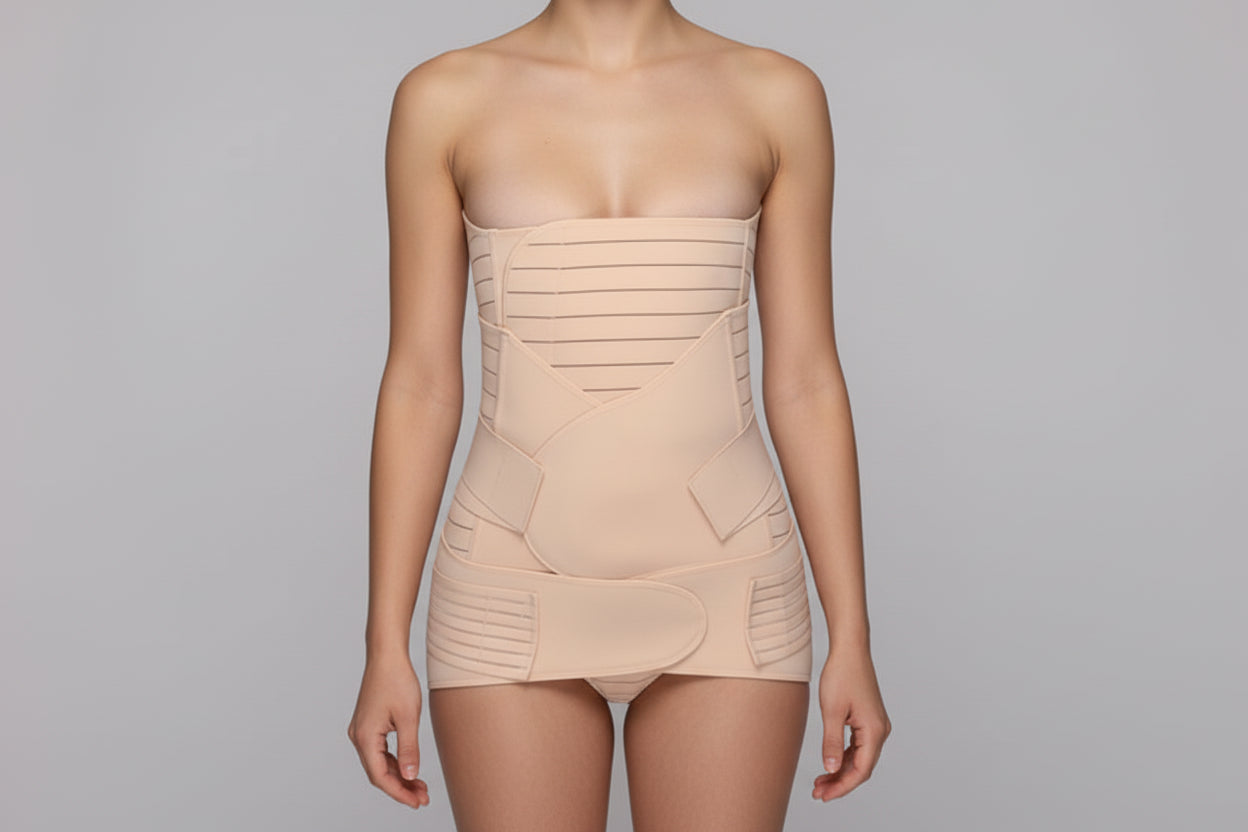 Postpartum Recovery Belly Wrap - Breathable C-Section Support Belt for Healing & Compression