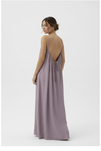 Dusty Mauve-Lavender Spaghetti Strap Maxi Dress