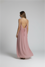 Dusty Rose Spaghetti Strap Maxi Dress