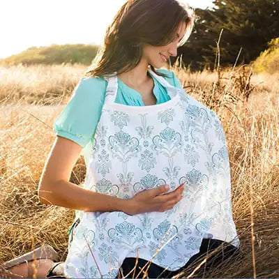 Summer Nursing Cover - Lightweight Breastfeeding Privacy Scarf for On-the-Go Moms
