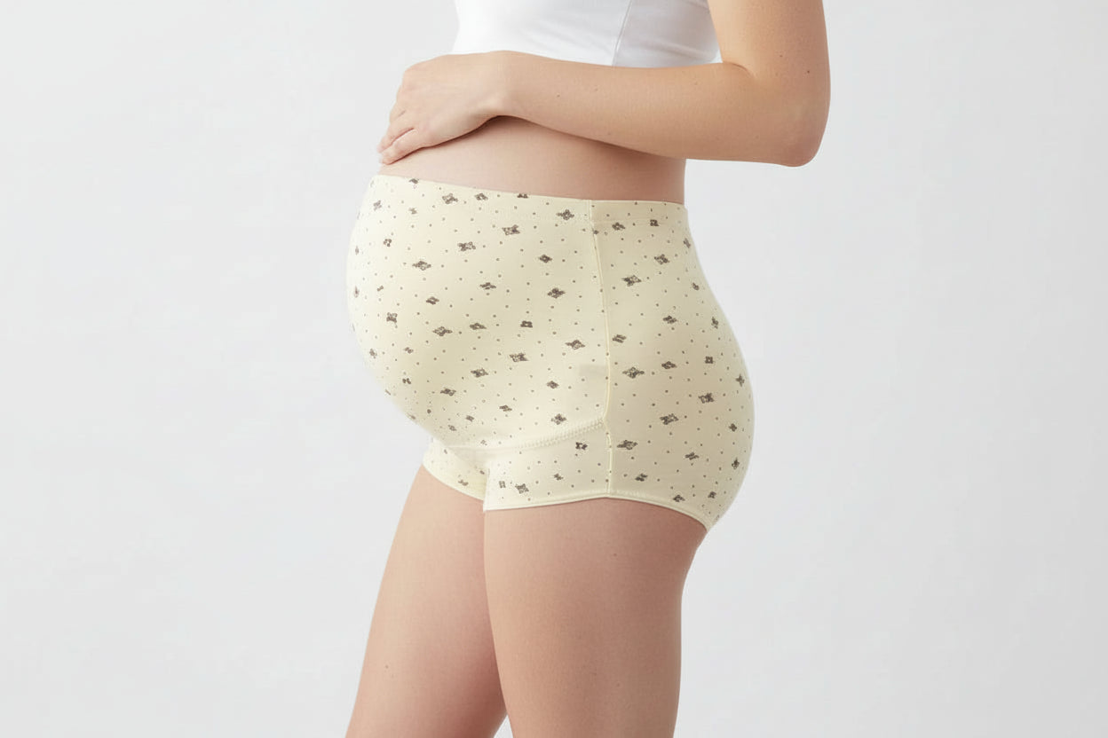 High-Waisted Cotton Maternity Underwear - Breathable Pregnancy Support Panties