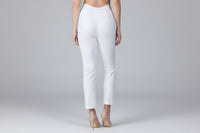 High Waist Maternity Work Pants - Comfortable Straight Leg Office Trousers for Pregnancy