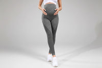 Seamless Maternity Yoga Pants - High Waist Belly Support Leggings for Pregnancy & Postpartum