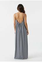 Medium Gray Spaghetti Strap Maxi Dress