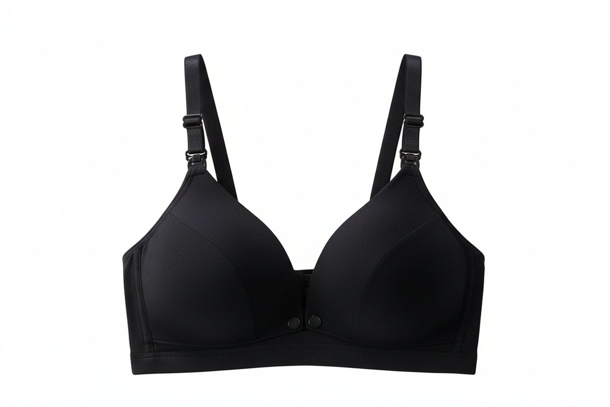Maternity Nursing Bra with Front Closure and Cotton