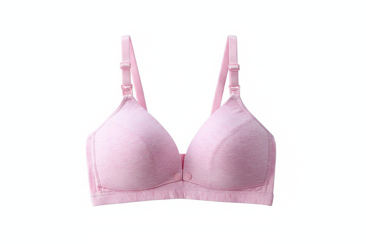 Maternity Nursing Bra with Front Closure and Cotton