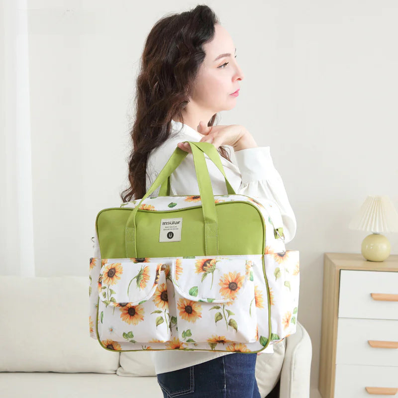 Waterproof Maternity Diaper Bag - Multi-Functional Crossbody Hospital Bag