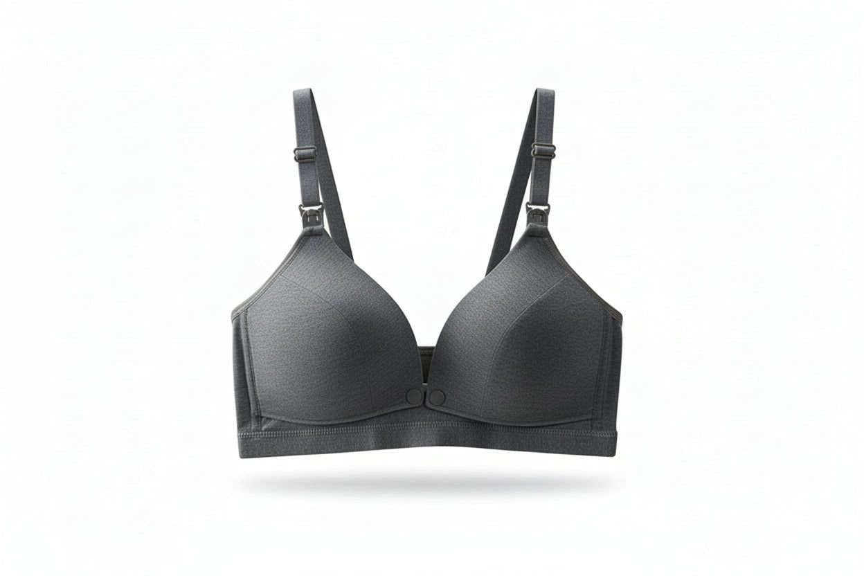 Maternity Nursing Bra with Front Closure and Cotton