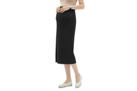 Side Opening High Waist Maternity Skirt Dress