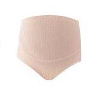 High Waist Cotton Maternity Briefs with Lace Detail