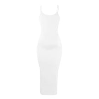 Solid Color Maternity Dress with Spaghetti Straps