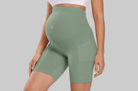 Active Maternity Yoga Pants - High-Waist Pregnancy Workout Leggings with Belly Support