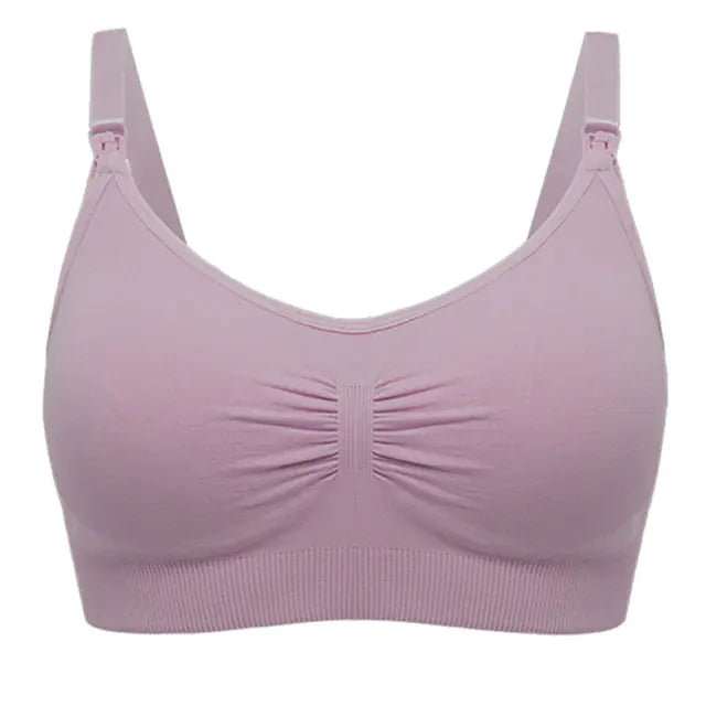 Comfort Plus Maternity Nursing Bra - Soft Wireless Bra for Pregnancy & Breastfeeding